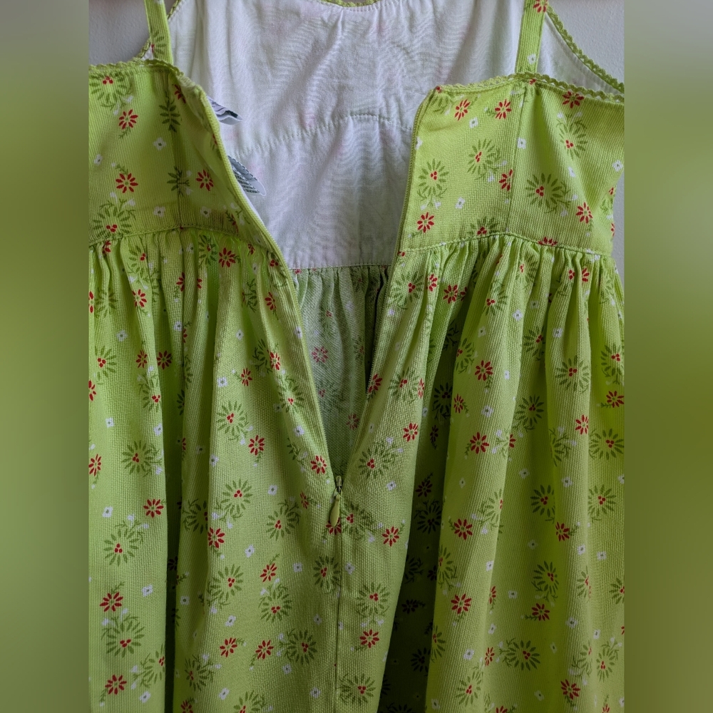 EUC... Vintage Laura Ashley 100% Cotton Pinwale Corduroy Sundress Girls Size 5 - Picture 5 of 12
